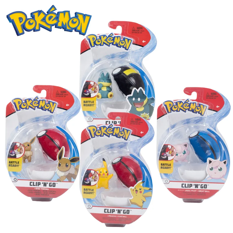 

Wct Pokemon Go Pokeball Belt Elf Ball Pikachu Eevee Snorlax Jigglypuff Figurines Anime Battle Figure Dolls Model Toys Boxed Ball