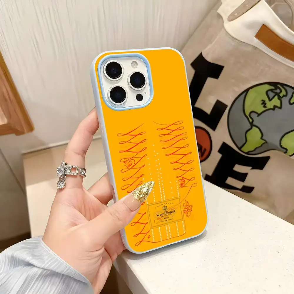 Модный чехол V-Veuve Of C-Clicquot для iPhone 17 Air 16 E 15 14 Plus 13 12 11 Pro Max, защитный чехол-желе 2-в-1 (art.: 3920d8e5ada74) - 3920d8e5ada74