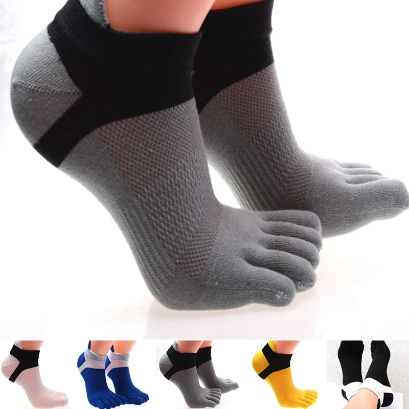 

Cotton Five Finger Socks Colorful Men Boy To Protect Ankle Socks With Toes Compression Mesh Crew Boat No Show Socks
