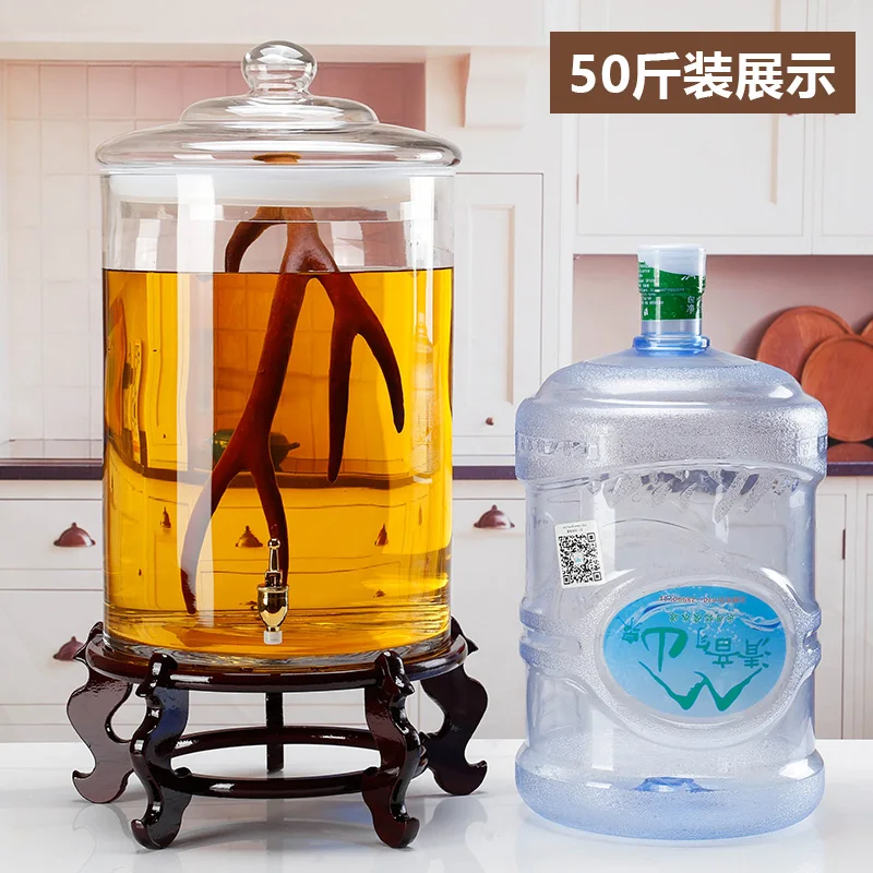 Пищевая бутылка для игристого вина большая банка Ganoderma lucidum deer horn домашняя 25 кг 30