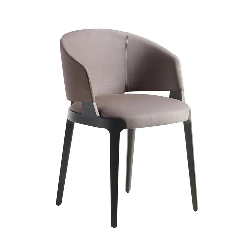 

Nordic Dining Chair Lounge Wooden Bedroom Modern Luxury ArmChair Designer Ergonomic Chaises Salle Manger Living Room Furniture