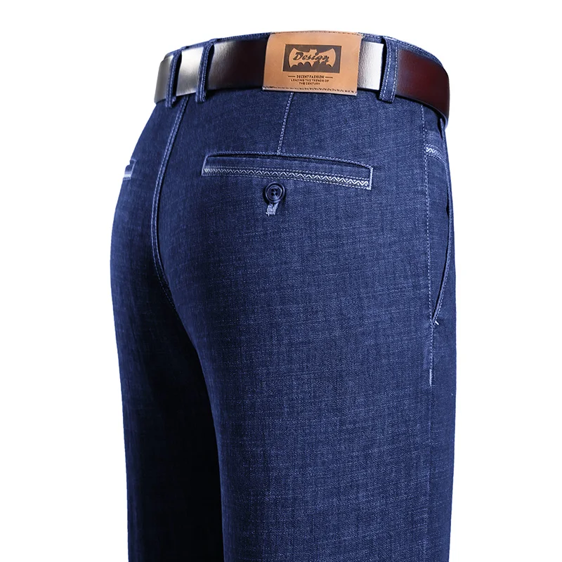 Новинка весна-лето 2022 мужские деловые джинсы с высокой талией корейская мода