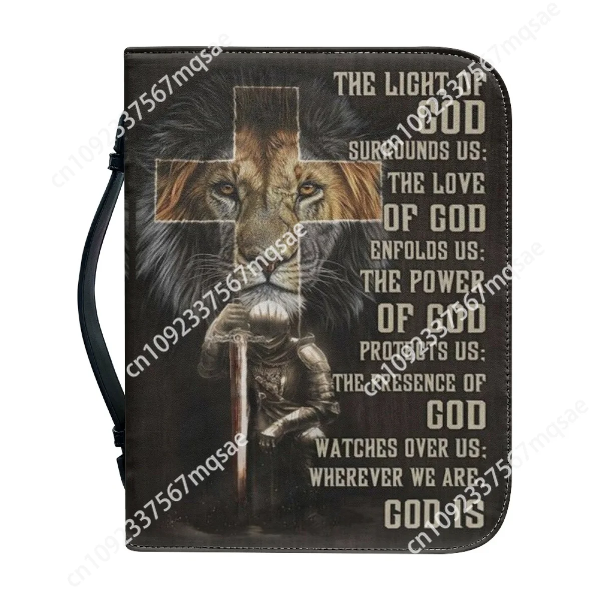 Классический чехол с библейским стихом и принтом в виде льва для Библии женщин
