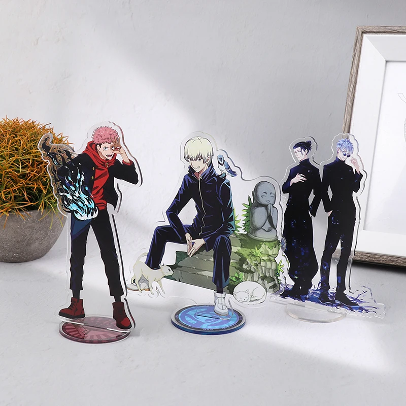 

Фигурка аниме juютсу Kaisen, акриловый стоячий знак Itadori Yuji Gojo Satoru, мультяшная подставка, модель, пластина, Коллекционная модель, игрушка