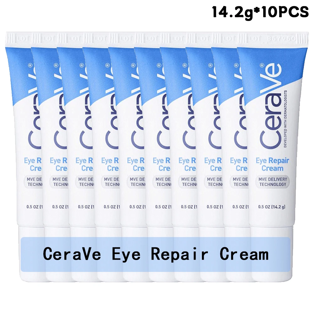 

10PCS CeraVe Eye Repair Cream 14.2g Reduces Dark Circles and Fades Fine Lines Brighter and Smoother Long-lasting Moisturizing