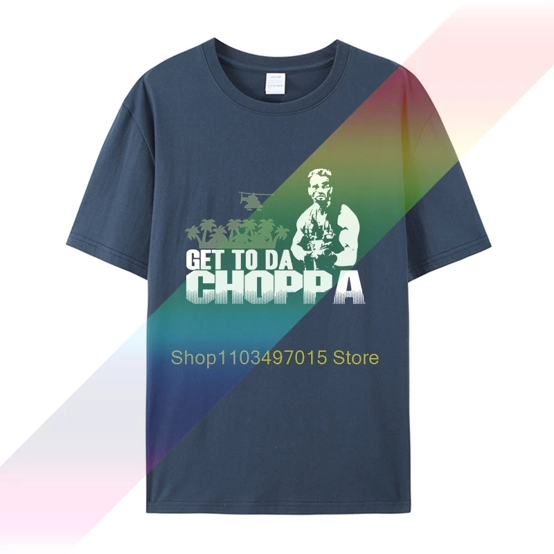 Predator T Shirt Mens Get to Da Chopper Top Arnold Schwarzenegger Alien Movie