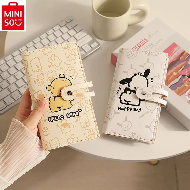 MINISO Winnie Bear Женская вместительная сумка с отделением для карт и защитой от