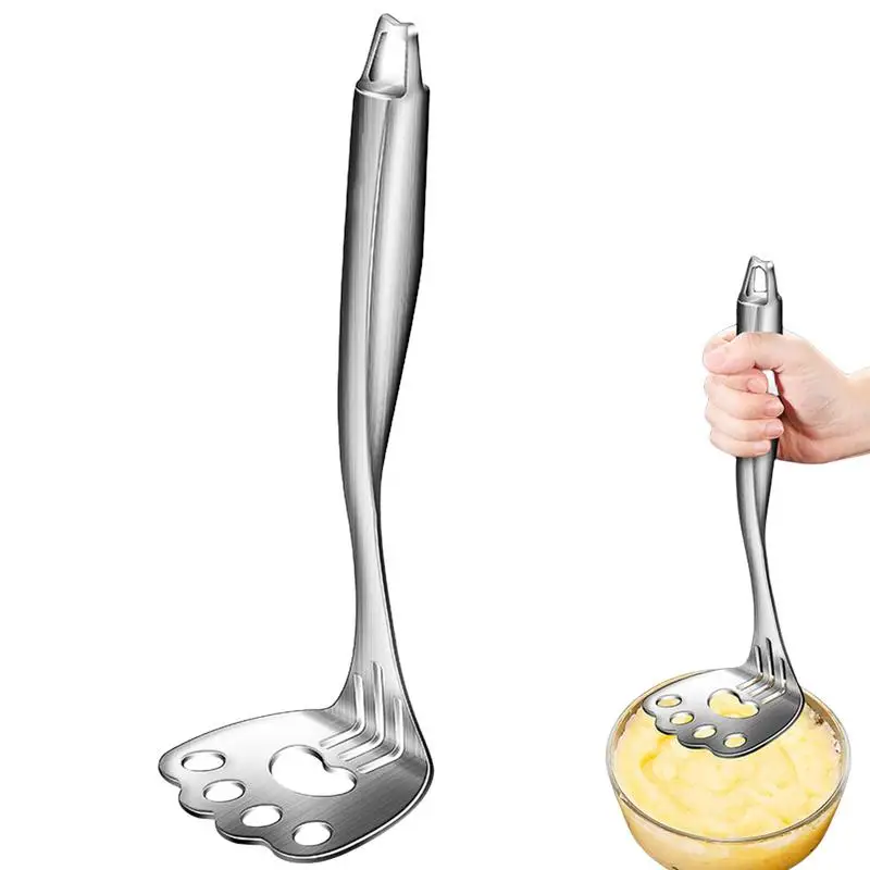

Potato Masher meat chopperWith Cute Cat Paw Design Hand Masher Kitchen Tool, Press And Mash Kitchen Gadget, Food Masher Utensil