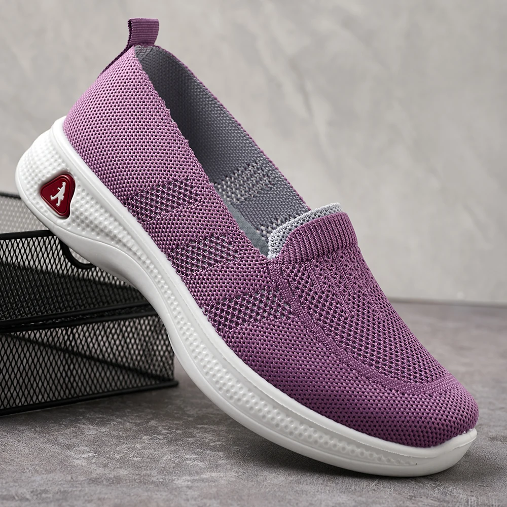 

Spring Summer Womens Slip On Shoes Lightweight Breathable Non-Slip Sneakers For Women Walking Shoes