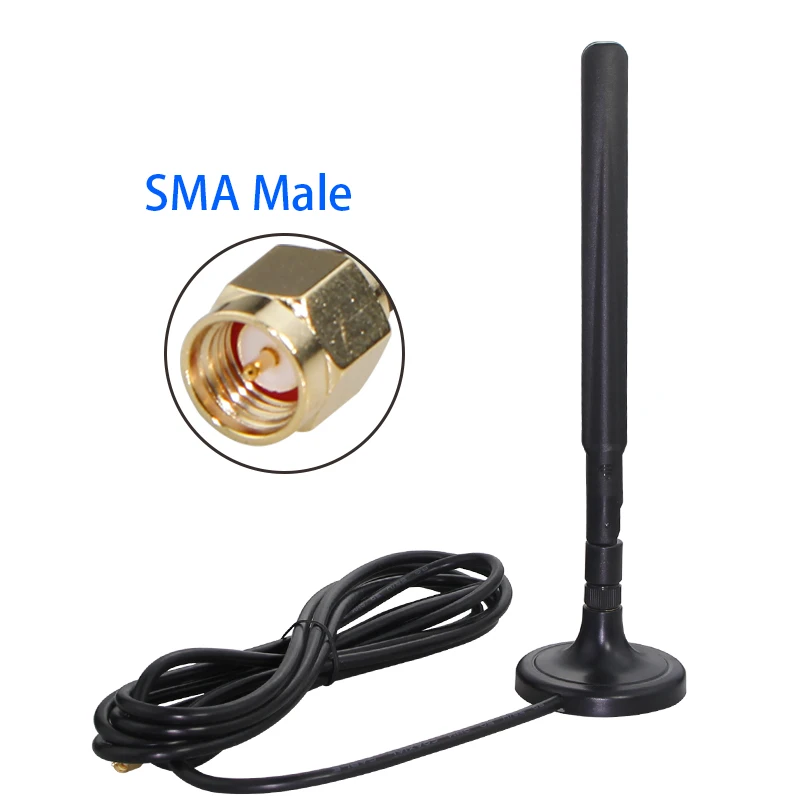 5G Antenna Amplifier 12dbi for Huawei Wifi Router Modem 600-6000MHz 4G 3G GSM Magnetic Base Omni Antenna Adapter SMA Male 3meter