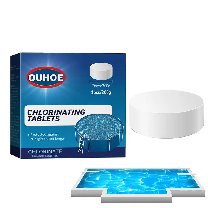 

Functional Pool Cleaning Effervescent Chlorine Tablet Home Use Cleaning Swimming Pool Effervescent Tablets Sanitizing Tablets