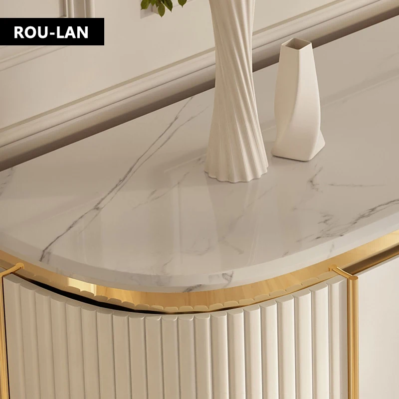 Современный простой мраморный обеденный стол входной шкаф входная перегородка