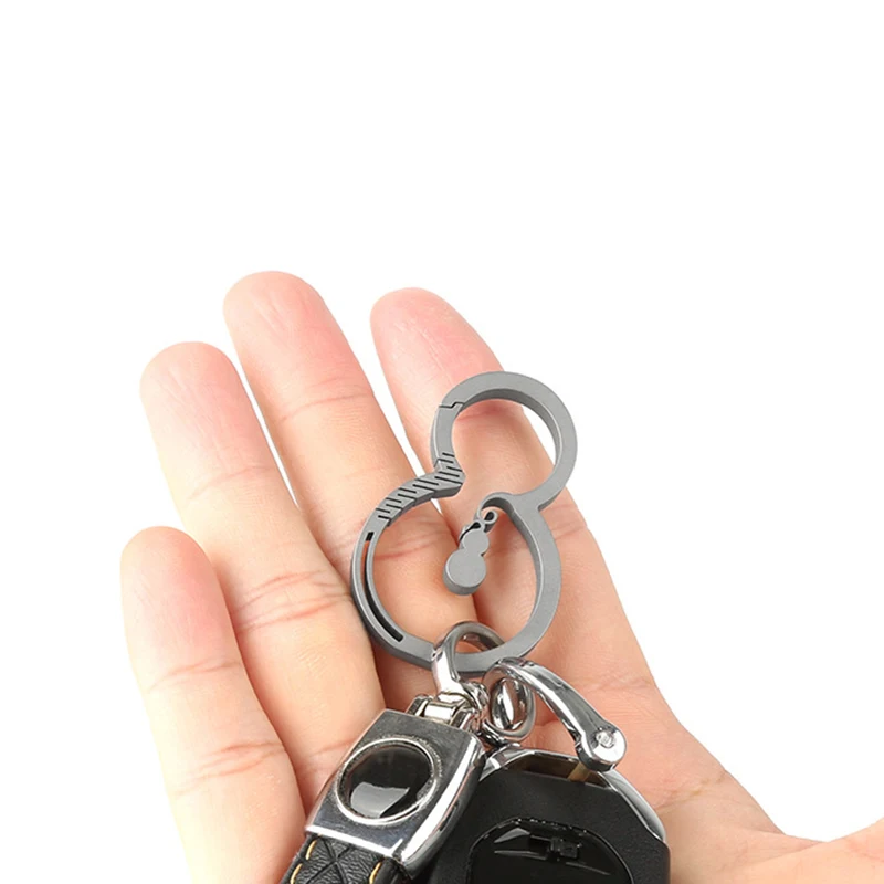 Брелок HWZBBEN из титана, роскошный автомобильный брелок с подвесной пряжкой, Легкий Повседневный кулон на талию, уличные инструменты, аксессуары для рюкзака