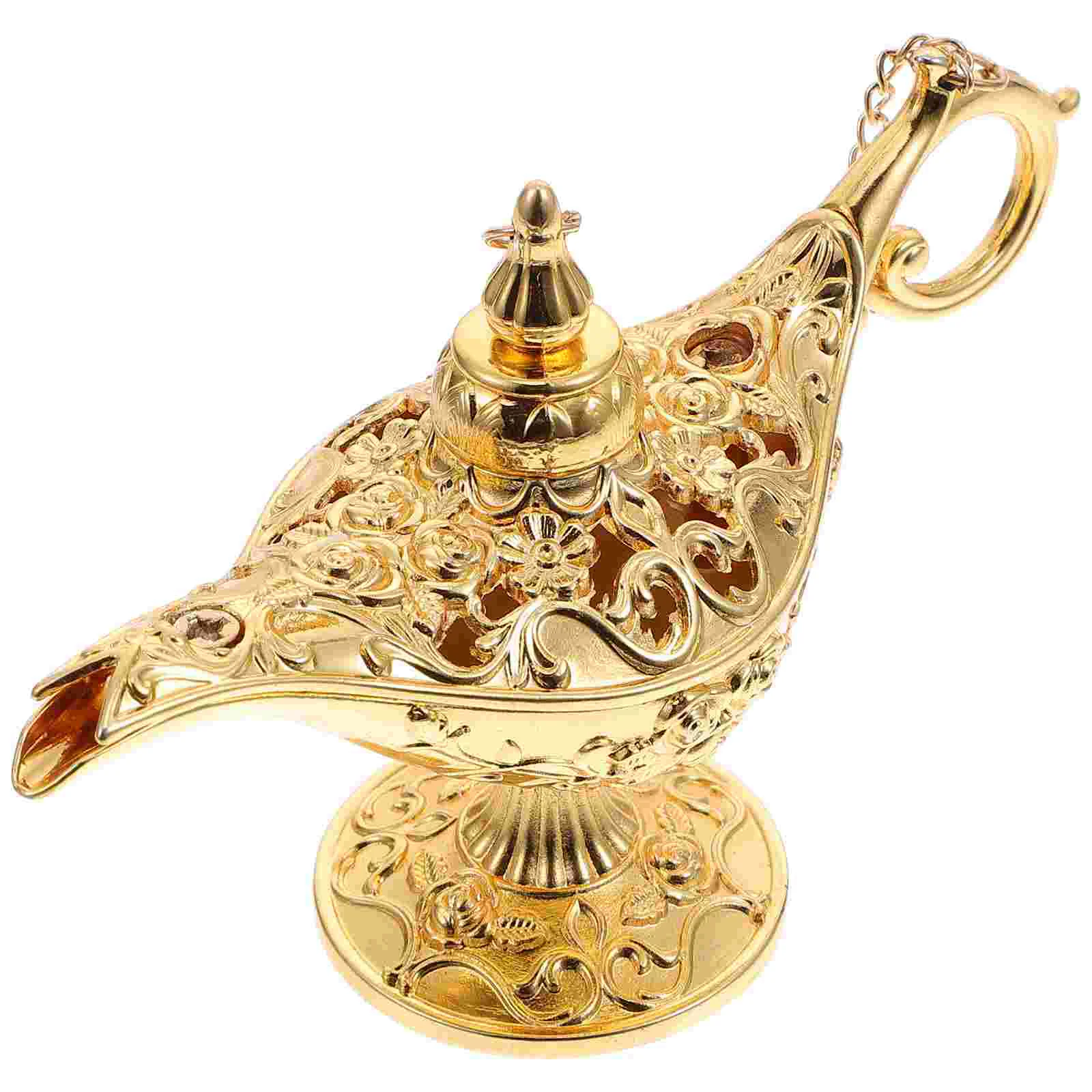 

Lamp Decor Wishing Oil Decorations Vintage Party Ghee Retro Small Artistic Desktop Ornament Aladin Lantern Table Holderlegend