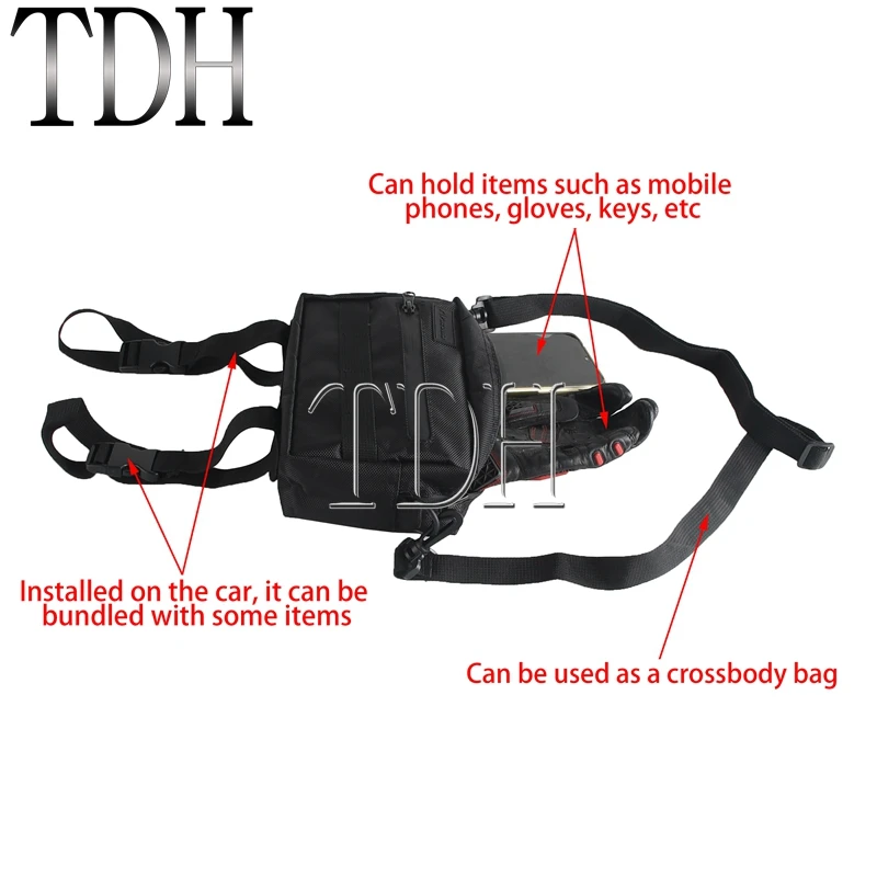 Мотоциклетная сумка на руль с Т-образной планкой для Harley Softail M8 Dyna Sportster сумки