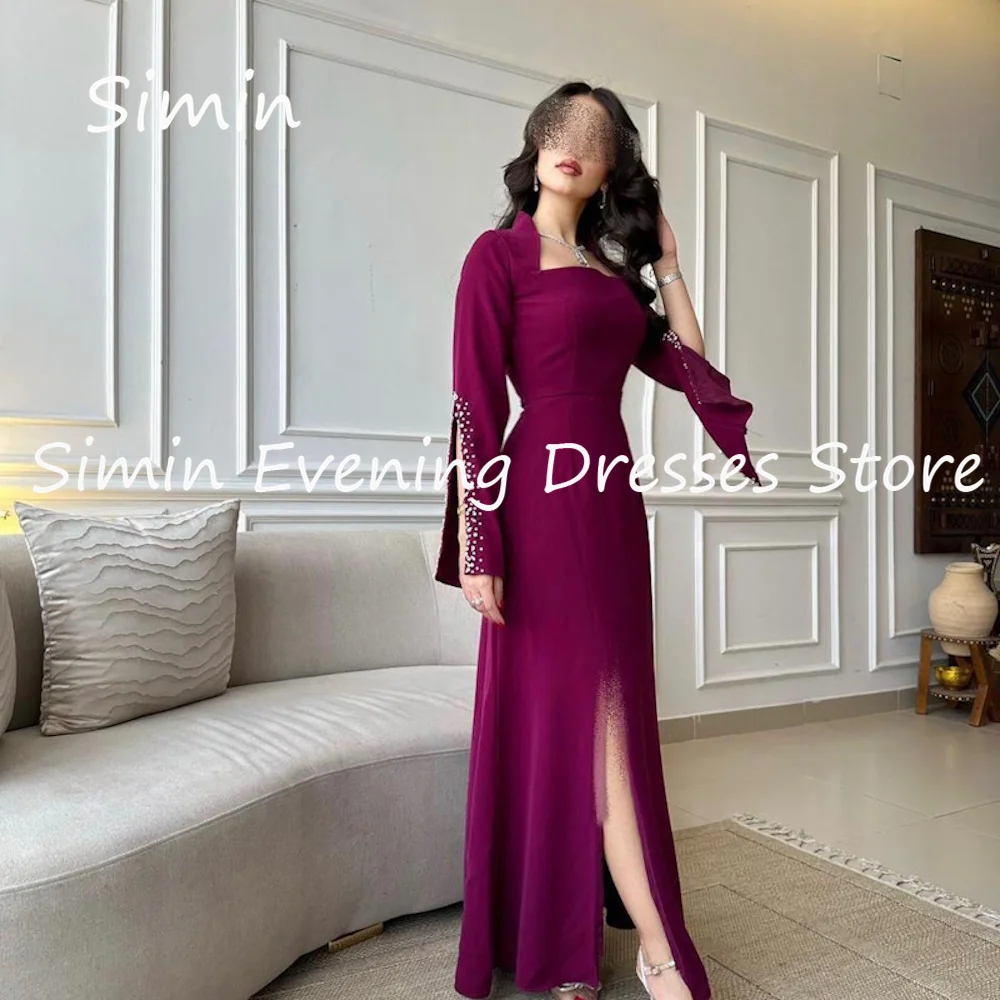 Женское вечернее платье-Русалка Simin Crape роскошное официальное платье до