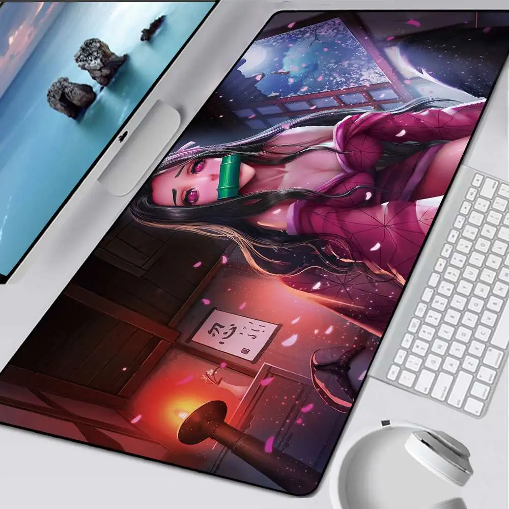 

Giyuu Tomioka Mouse Pad Demon Slayer Giyu Computer Gamer Mouse Pad XXL Keyboard Computer Mouse 90x40cm XL Sadako Desk Pad