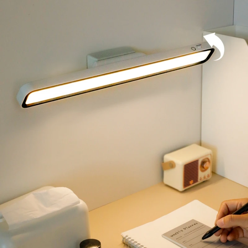 

Bedroom Night Light LED USB Rechargeable Lamp Hanging Magnetic Desk Lamp Stepless Dimming Cabinet Closet Wardrobe Table Lamp