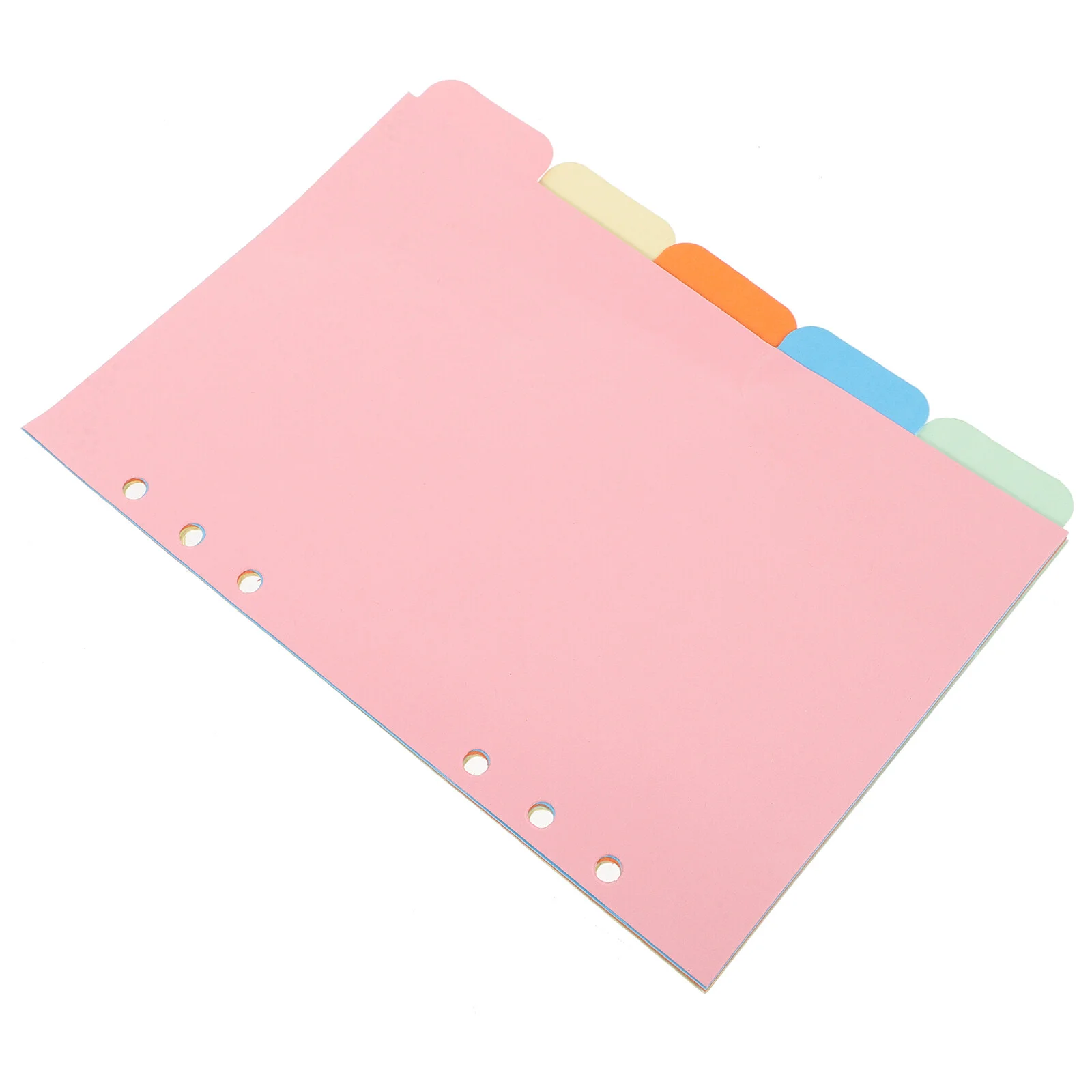 

Insert Paper Divider 6- Holes Paper Divider A5 Binder Dividers for Cards Notebook Journal