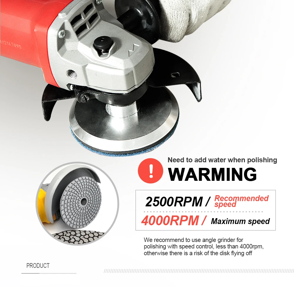 SHDIATOOL 8 шт./компл. 4 &quotалмазные влажные Гибкие Полировальные колодки для гранита