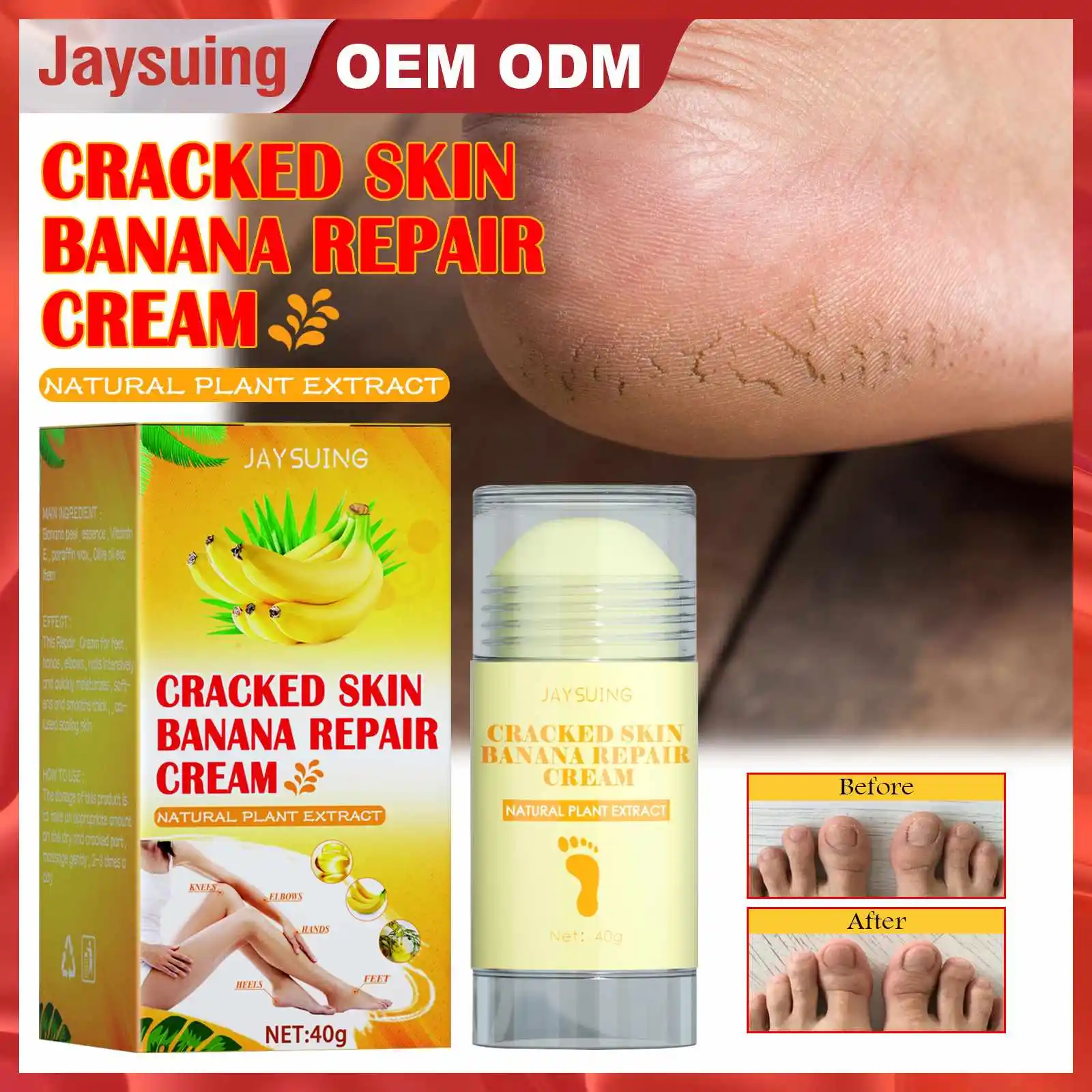 

Banana Cream Foot care Foot Repair Cream For Rough Thick Dry Cracked Skin Call Anti-crack Anti-frostbite Cream For Hand And Foot