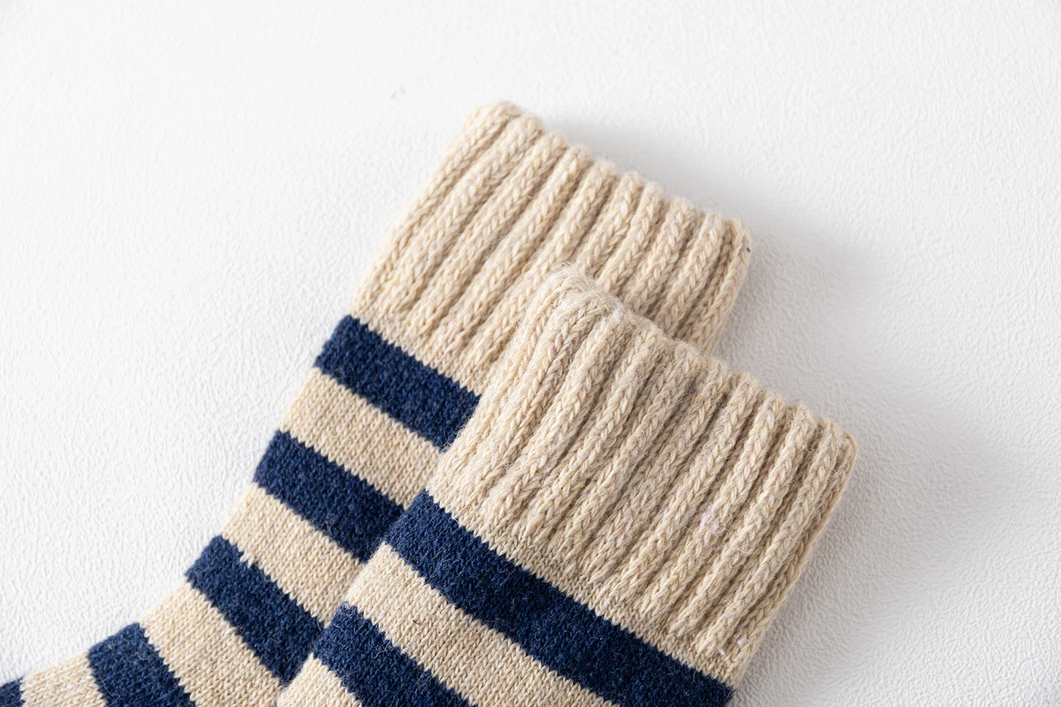 Fashion High Quality Winter Wool Super Thick Socks Man Winter Warm Thermal Thick Socks Men Casual Striped Wool Hosiery 5 Pairs