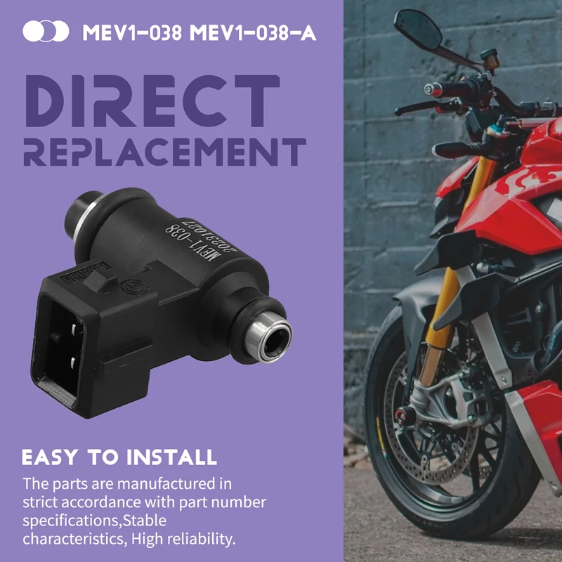 MEV1-038 MEV1-038-A Форсунка топливной форсунки мотоцикла с одним отверстием для 70CC-90CC