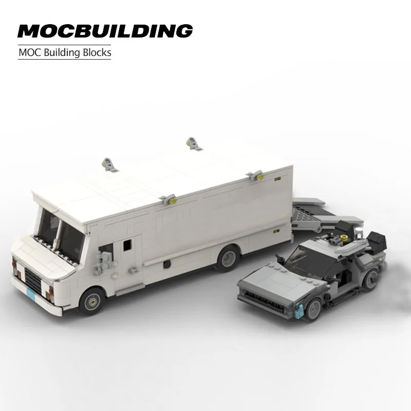 

Time Machine And Van Model Assembly Building Blocks DIY City Car Convertible MOC Children's Christmas Gift Toys