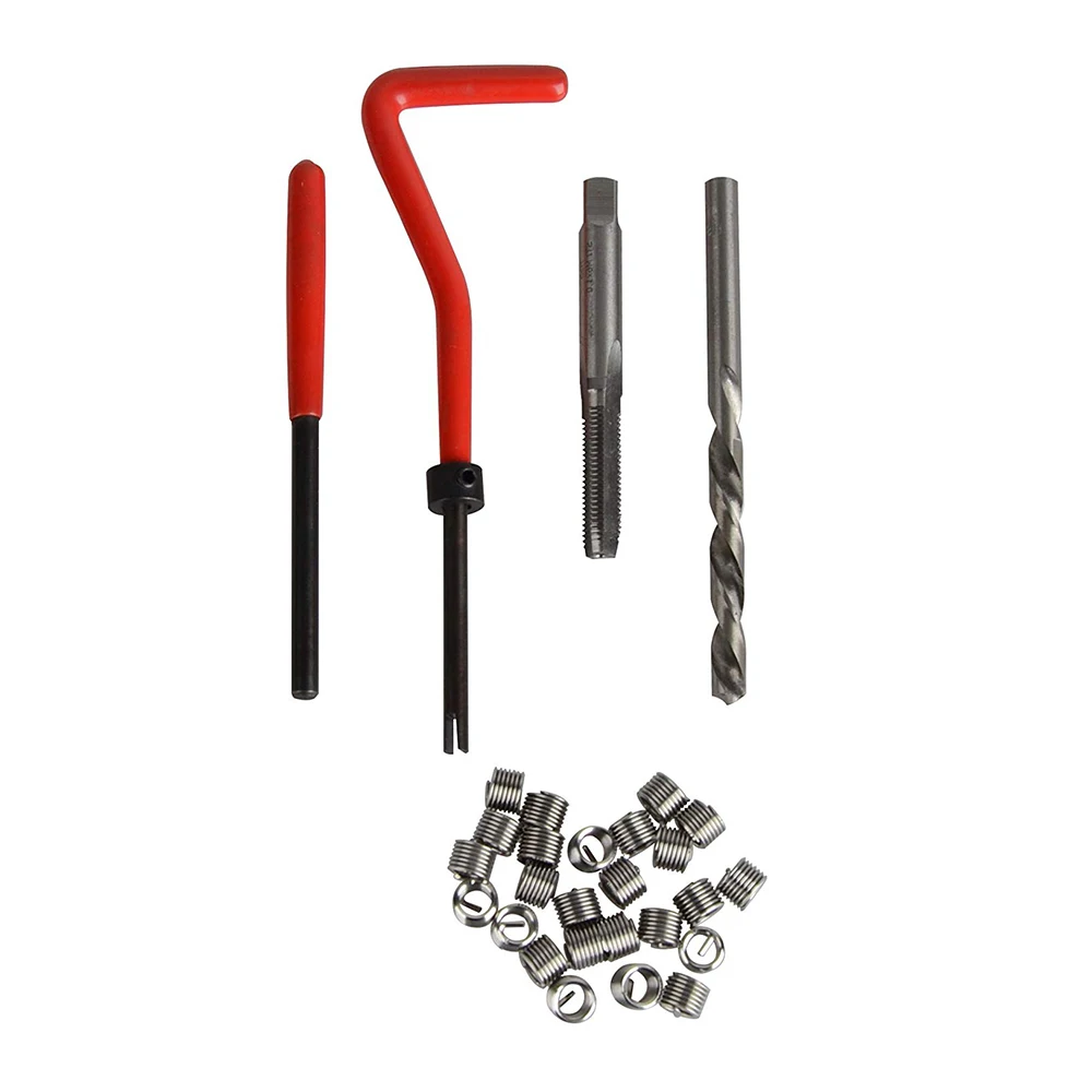 20 шт. комплект вставок для ремонта метрической резьбы M5 M6 M8 M10 M12 M14 Helicoil Car Pro Coil Tool *
