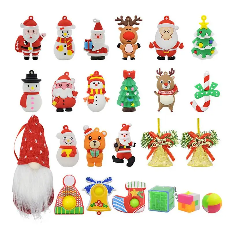 

Christmas Blind Box 24 Days Keychain Pendants Toys Advent Calendar Surprise Gift Christmas Advent Calendar Sensory Toys