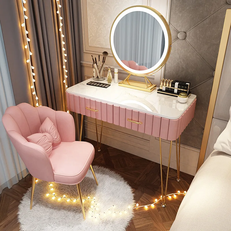 

Скандинавский туалетный столик для спальни, современный минималистичный шкаф для хранения, туалетный столик принцессы для маленькой квартиры, туалетный столик для макияжа