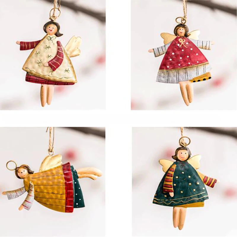 Рождественский Орнамент Кулон Санта-Клаус Дизайн Ангела Мини-украшение