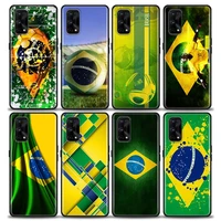 football brazil brazilian flag case for realme c21y c21 c25 c20 c15 c12 c11 gt master neo neo2 5g funda capa silicone soft cases