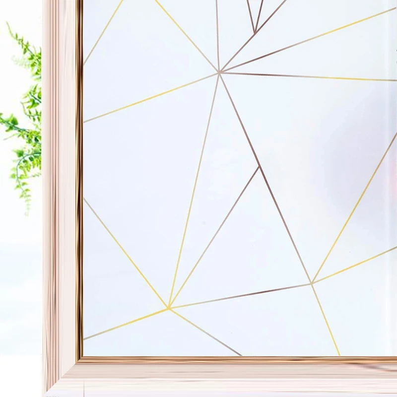 

New Privacy Window Film Stained Glass Vinyl Self Adhesive Film Static Cling Frosted Heat Insulation Window Sticker for Home
