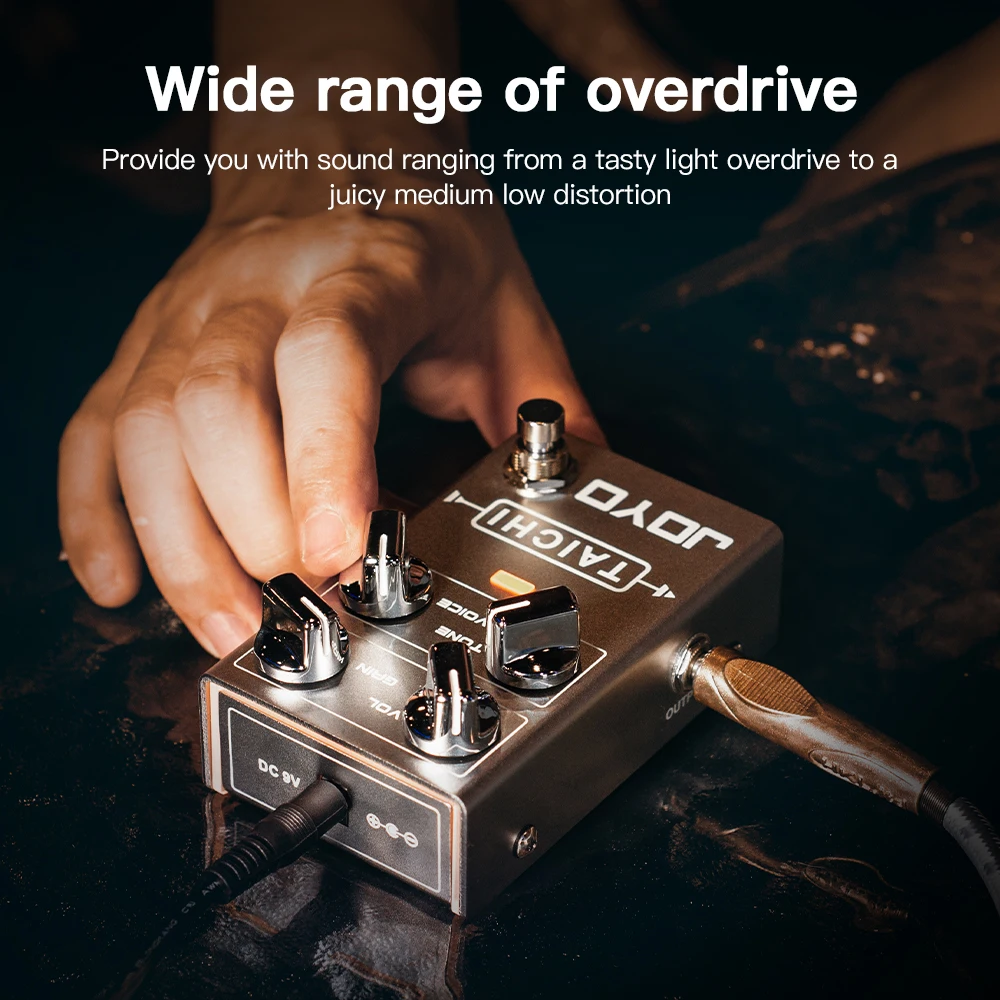 JOYO R-02 TAICHI Overdrive Pedal For Electric Guitar Low Gain Overdrive Pedal Effect Overload Music Guitar Parts & Accessories enlarge