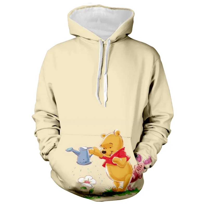 

New Women's Fall Streetwear Halloween Disney Mickey Minnie and Winnie the Pooh Harajuku Cartoon Sweatshirt Fashion Girls Hoodie