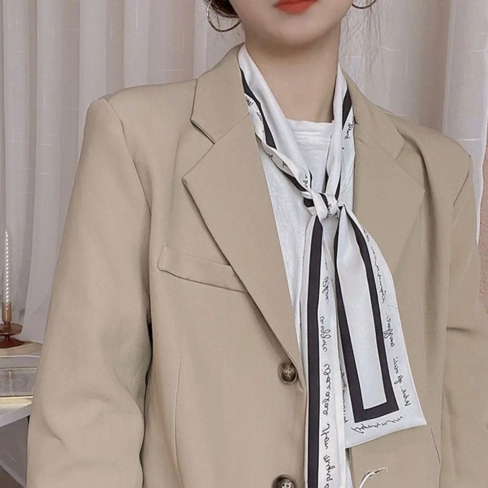 Сумка с ручкой ленты буквенным принтом многофункциональный шейный платок в