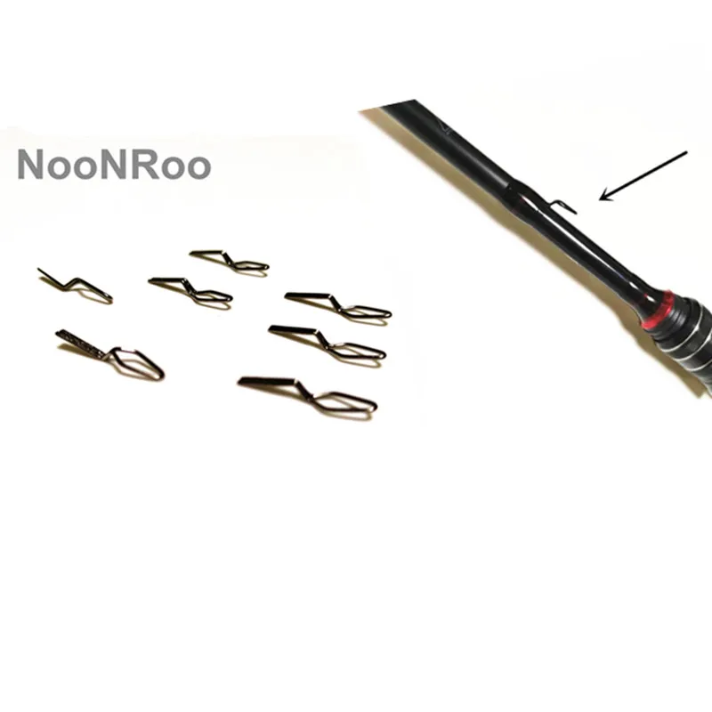 

NooNRoo Fishing Rod Bait Hook Stainless Steel Fishing Rod Building Repair Parts 20pcs/Bag