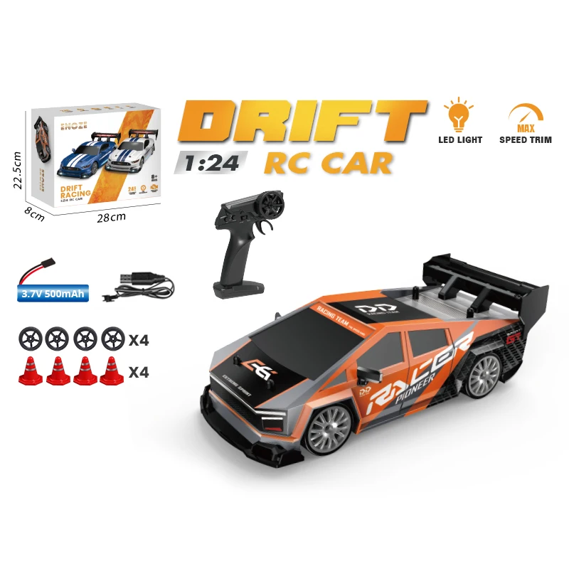 ENOZE 8603 8604 RTR 1/24 2 4G 4WD 30 км/ч Дрифт RC Автомобиль Tesla AE86 Высокоскоростной гоночный
