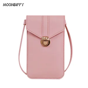 New Fashion Pu Leather Small Shoulder Bag Casual Handbag Messenger Bag Ladies Mobile Phone Bag Girls