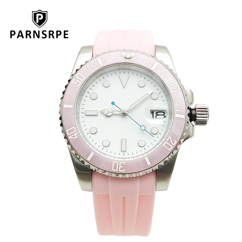 40 мм PAPNSRPE NH35 Календарь Водонепроницаемые автоматические механические часы
