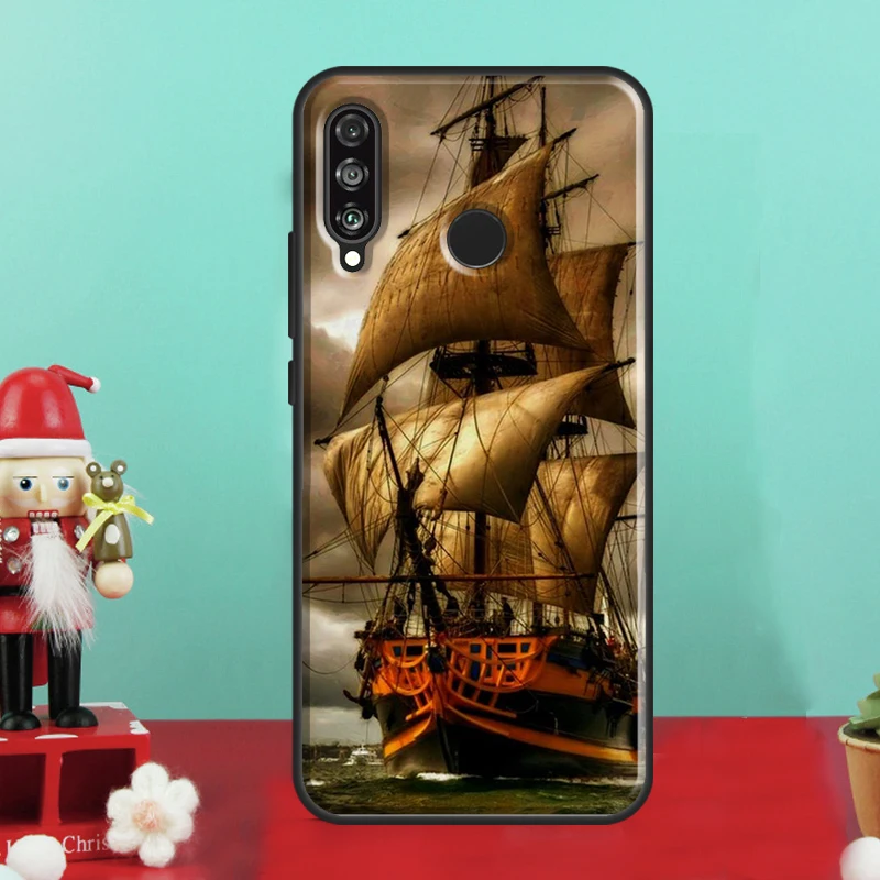 Фото Чехол с пиратским кораблем для Huawei Nova Y70 Y90 Y60 Y72 Y61 Y91 12s 12i 11i 7i 8i 9 10 SE P60 Pro P30 P40 Lite №5