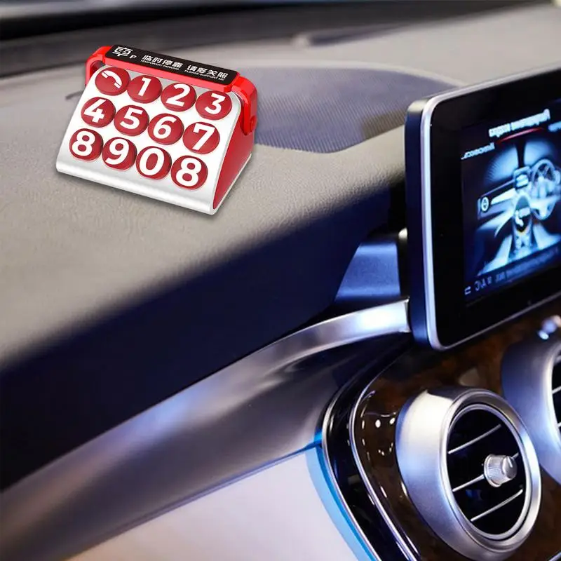 Парковочная карта в стиле ретро с машинкой креативный временный номерной знак