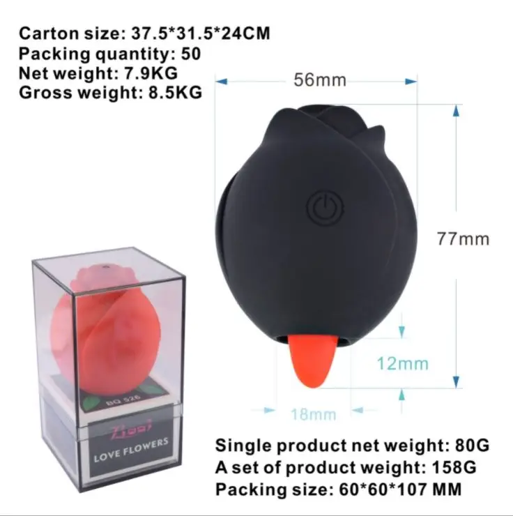 14 Frequency Smartphone WIFI APP Control Suck Licking Vibrator Sex Toy Rechargeable Waterproof Rose |