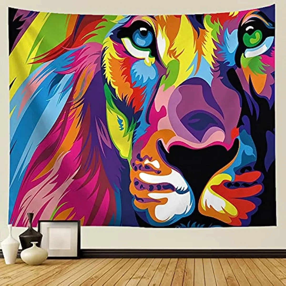 Настенная подвеска в виде звездной туманности с изображением цветного живого