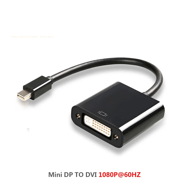 

50Pcs/lot Mini DP to DVI Adapter Male to Female Thunderbolt Mini Display Port DisplayPort V1.2 to DVI Connector