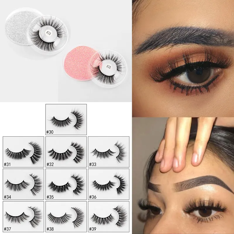 

Makeup Eyelashes 3D Mink Lashes Thick HandMade Fluffy Lashes Cruelty Free Volume Wispy Soft Lash Reusable False Eyelash