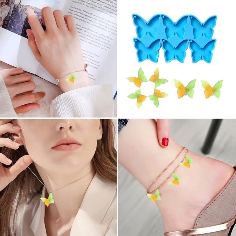 

1 шт. форма для сережек-бабочек, форма для отлива ювелирных изделий, силиконовая форма для самостоятельного изготовления брелоков