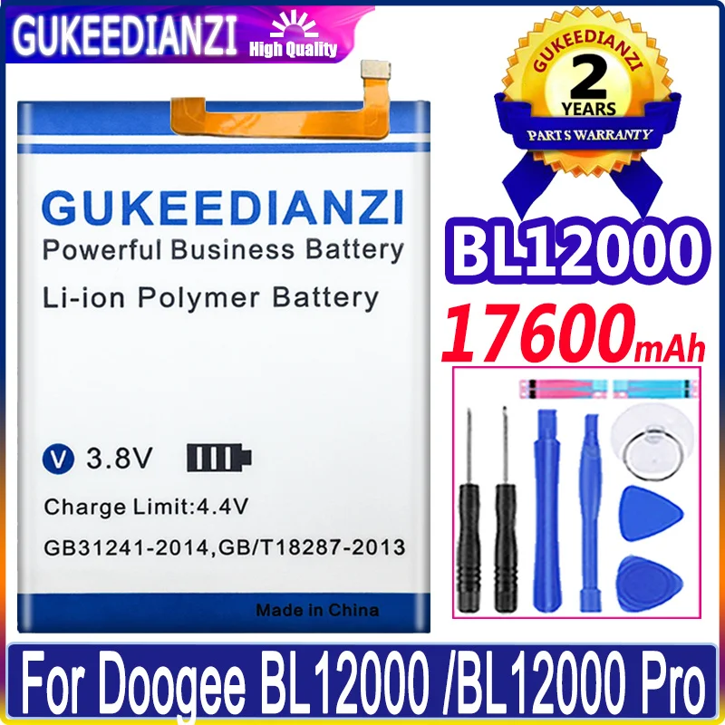 

BL 12000 17600mAh Battery For Doogee BL12000 Phone Battery 100% NEW Batterie Large Capacity Replacement Battery Li-polym Bateria