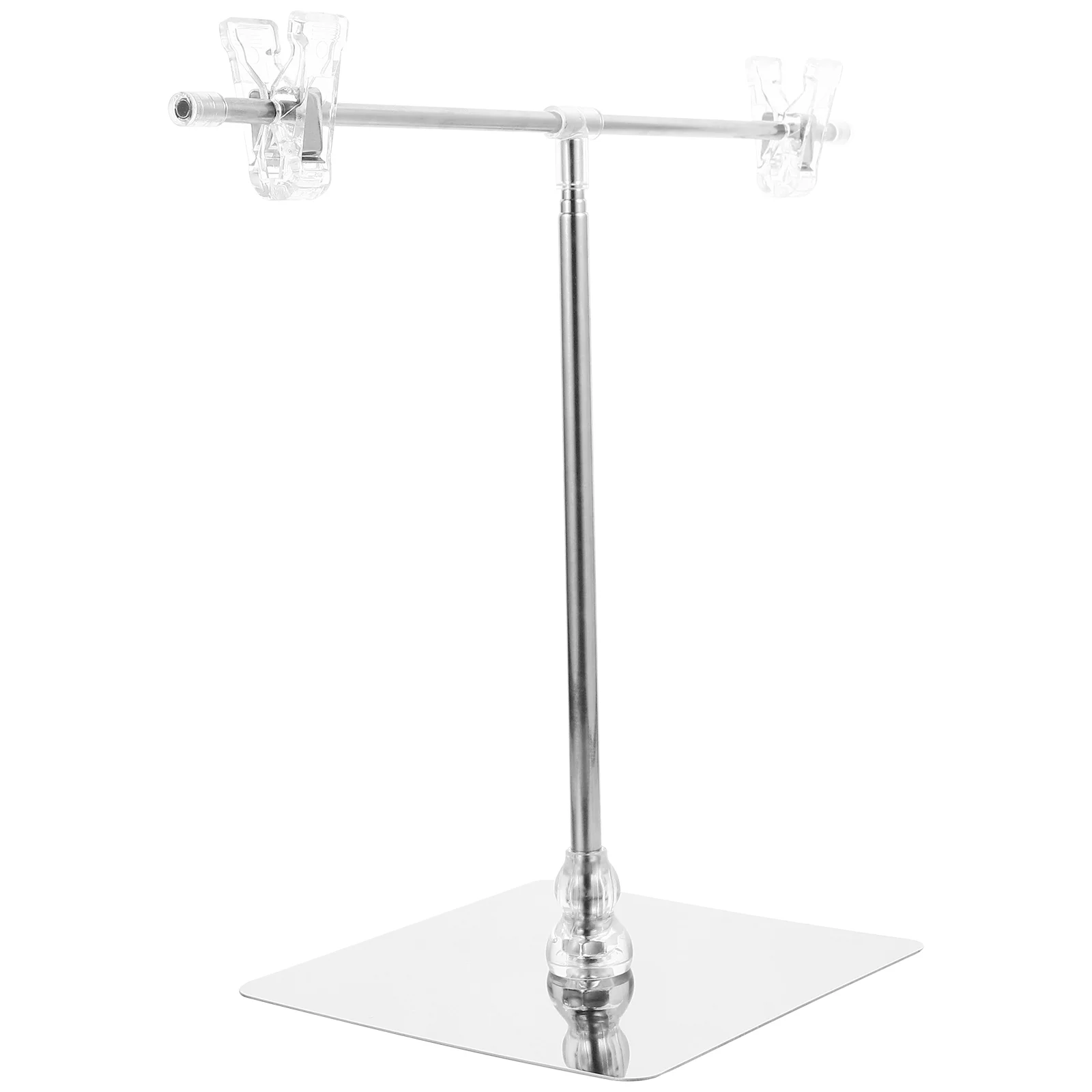 

Desktop Stand Banner Holder Stands Display Shaped Advertising Sign Stainless Steel Adjustable Poster